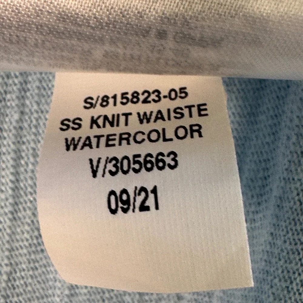 Old Navy T-Shirt Dress Cotton Slub Knit Light Blue Drawstring Waist Mini Medium